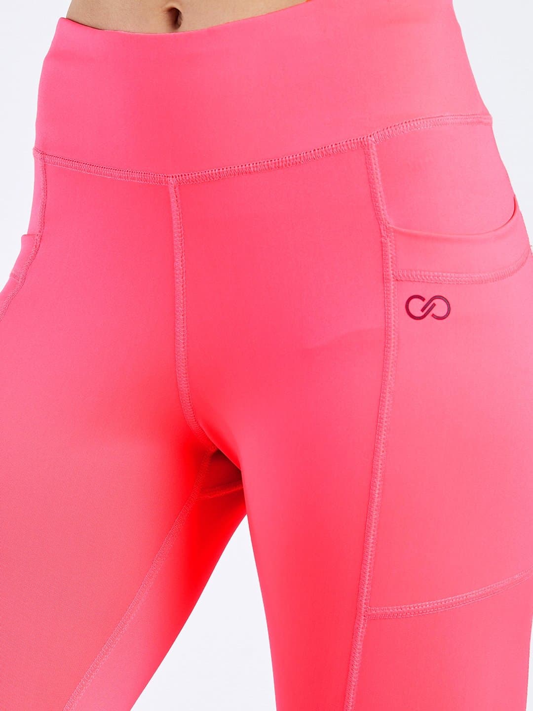Maxtreme Power Me Hot Pink Pocket Women's Capri Leggings